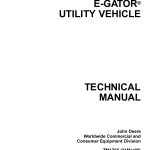 John Deere Gator Utility Vehicles E-Gator  tm1766 Technical Manual