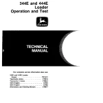 John Deere Loaders 344E 444E tm1421 Technical Manual