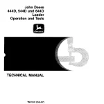 John Deere Loaders 444D 544D 644D tm1341op Technical Manual