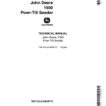 John Deere Power Till Seeder 1500 tm1152 Technical Manual