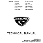 John Deere Sabre Lawn Tractor 1438 1542 15.538 1542 15.542 1642 1646 TM-GX10238 Technical Manual