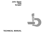 John Deere Scrapers 762A tm1225 Technical Manual