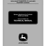 John Deere Sprayer for Progator HD200 HD300 tm1829 Technical Manual