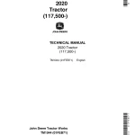 John Deere Tractors 2020 117500 tm1044 Technical Manual