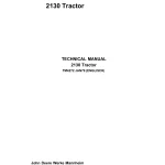 John Deere Tractors 2130 TM4272 Technical Manual