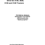 John Deere Tractors Hydrostatic Front Wheel 2130 3030 3130 3140 TM4303 Technical Manual