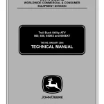 John Deere Trail Buck Utility ATV 500 650 650EX tm2160 Technical Manual