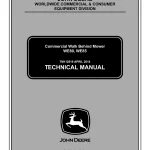 John Deere Walk Behind Mowers WE80 WE85 TM112819 Technical Manual