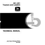 John Deere Tractors & Loaders 301 401 tm1034 Technical Manual