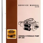 Linde Variable Hydraulic Pump BPV 200 tm2210 Service Manual