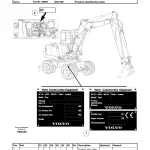 EW70 VV Volvo Compact Excavators Part Manual1